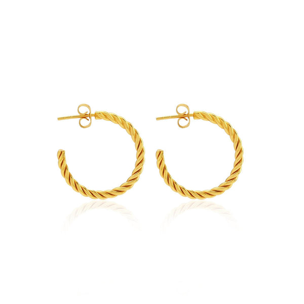 Swirly Hoop Earrings - La Vitá Jewels
