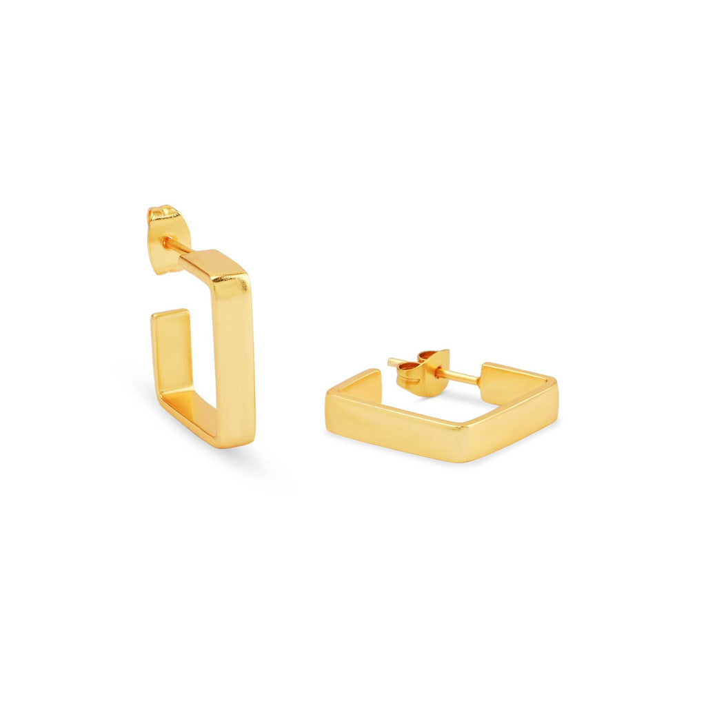 Geometric Shape Hoop Earrings - La Vitá Jewels