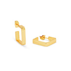 Geometric Shape Hoop Earrings - La Vitá Jewels