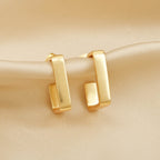 Geometric Shape Hoop Earrings - La Vitá Jewels