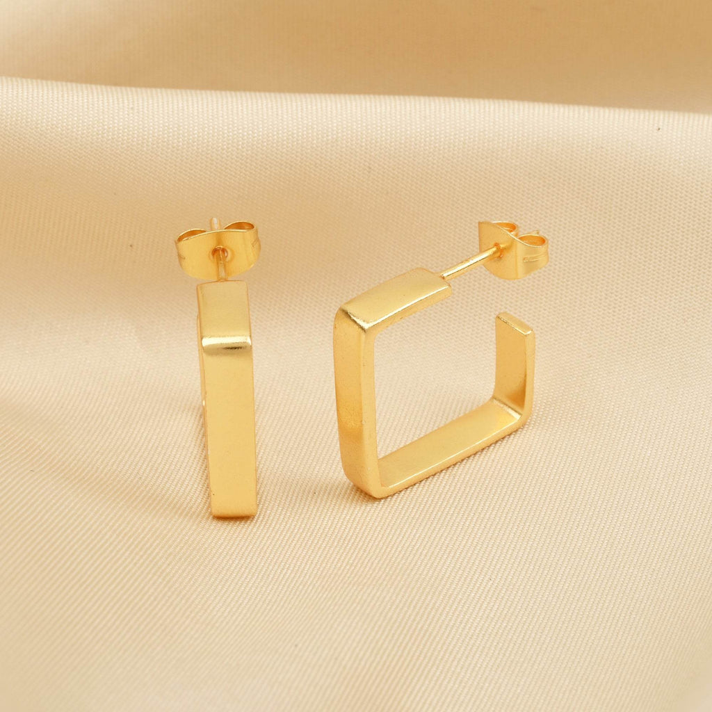 Geometric Shape Hoop Earrings - La Vitá Jewels