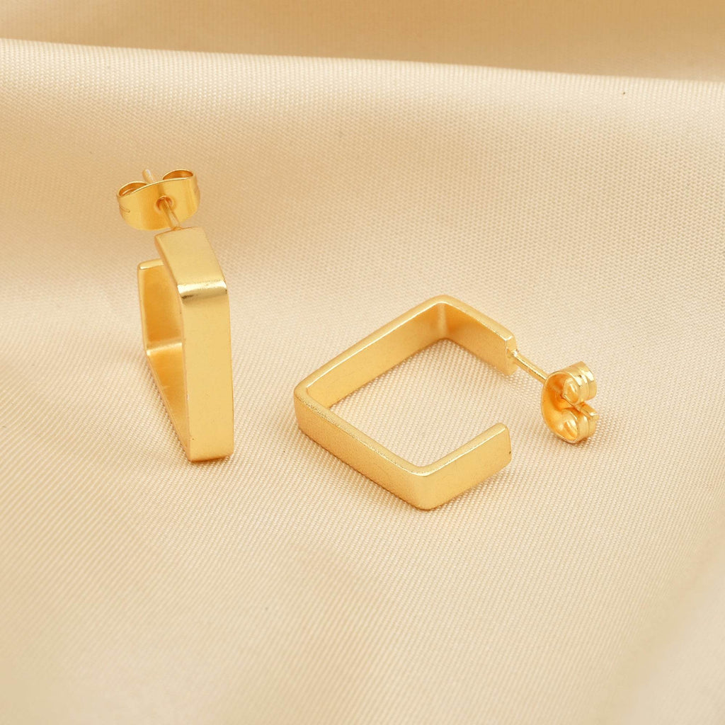 Geometric Shape Hoop Earrings - La Vitá Jewels