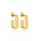 Geometric Shape Hoop Earrings - La Vitá Jewels