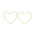 Lovely Heart Hoop Earrings - La Vitá Jewels