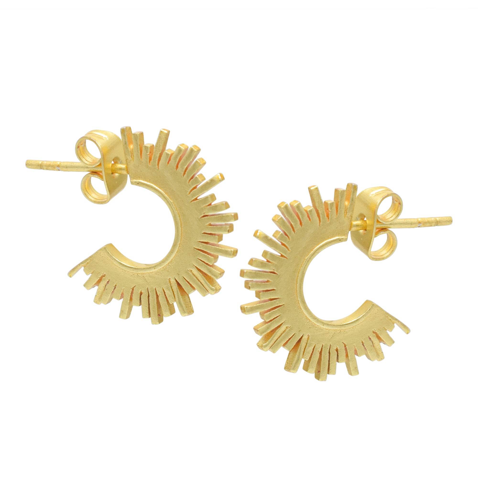 Sun Kissed Hoops Earrings - La Vitá Jewels