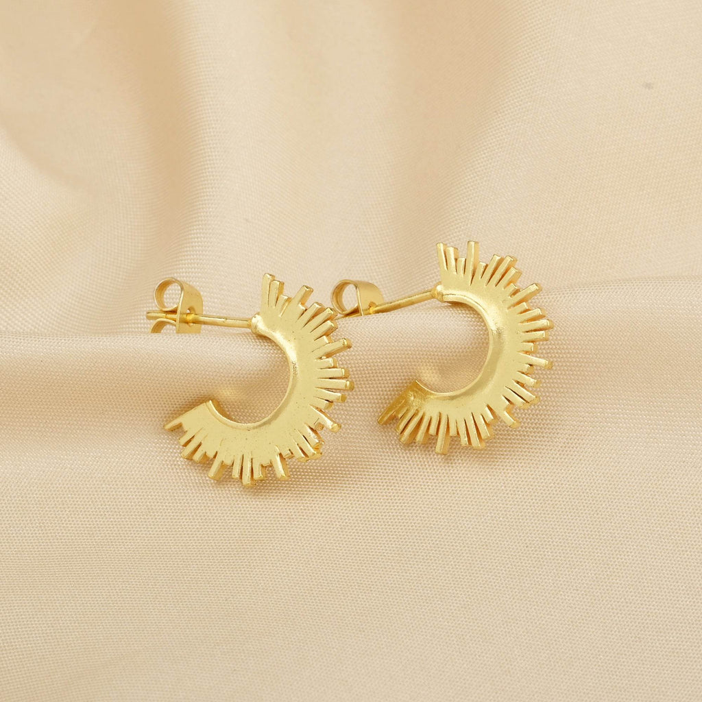 Sun Kissed Hoops Earrings - La Vitá Jewels