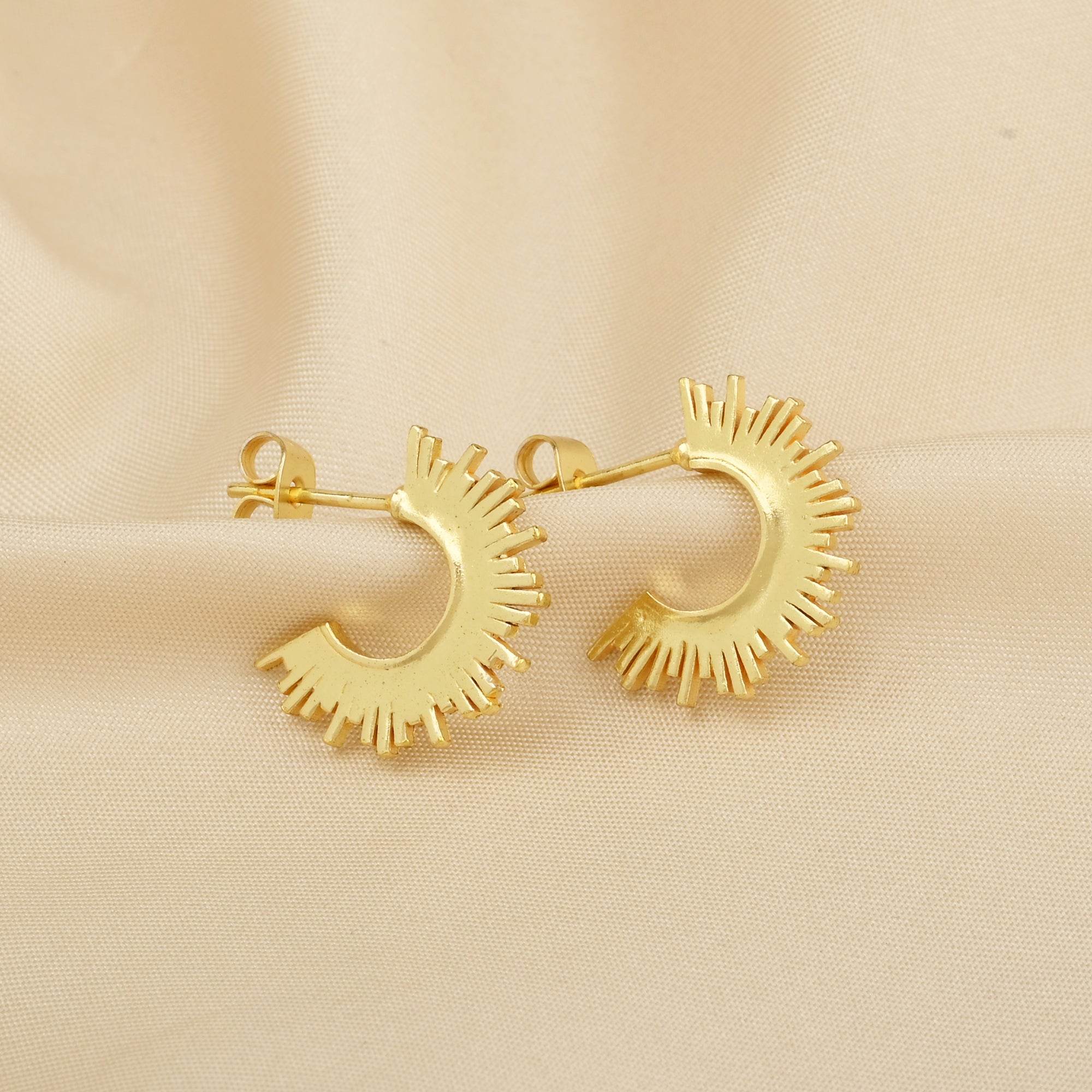 Sun Kissed Hoops Earrings - La Vitá Jewels
