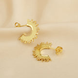 Sun Kissed Hoops Earrings