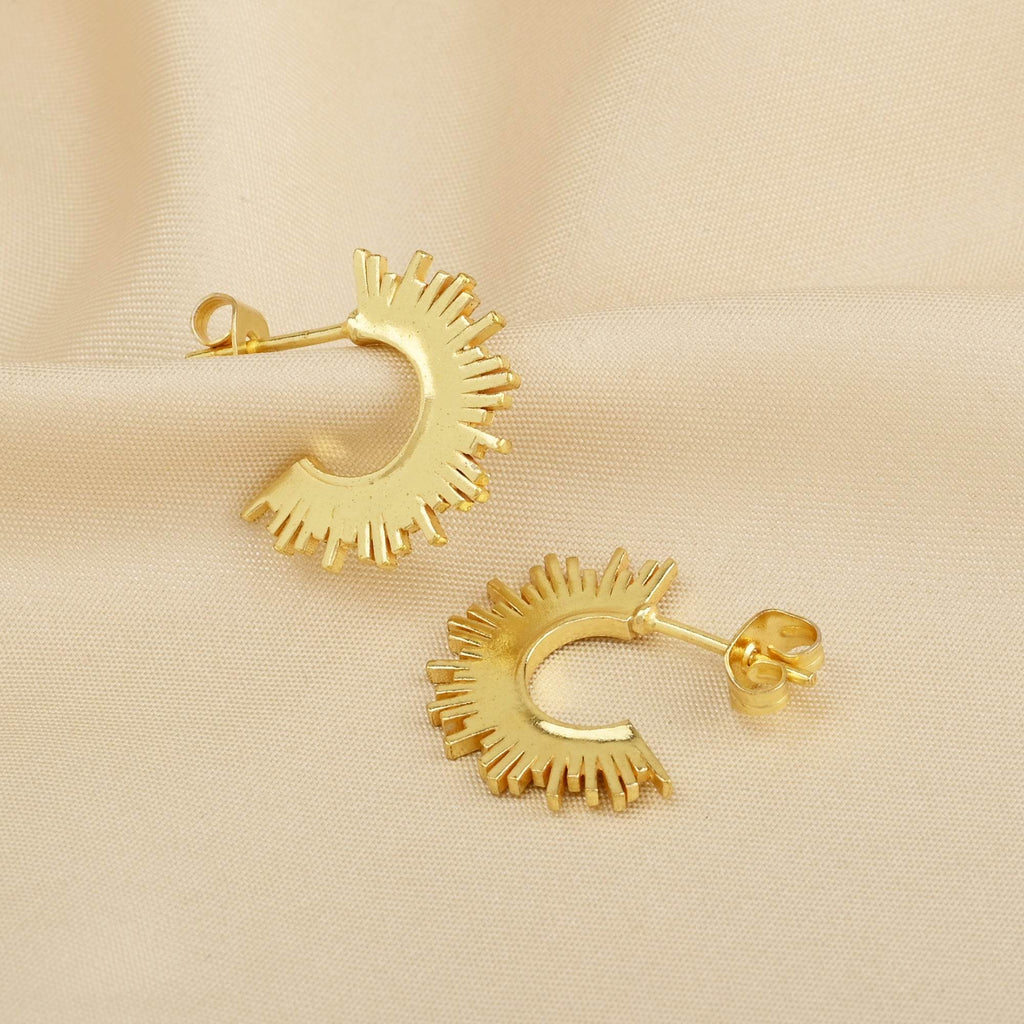 Sun Kissed Hoops Earrings - La Vitá Jewels