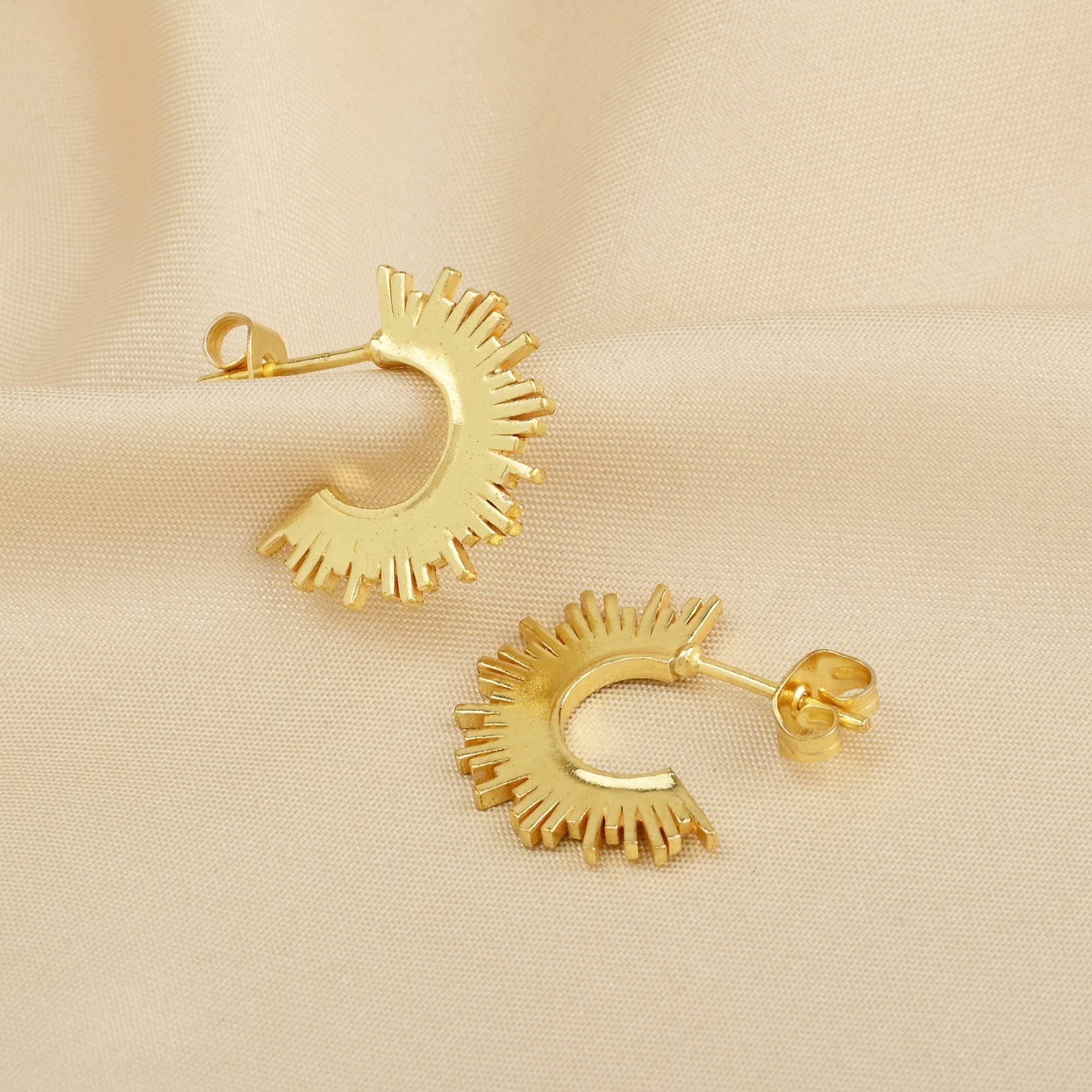 Sun Kissed Hoops Earrings - La Vitá Jewels