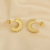 Sun Kissed Hoops Earrings