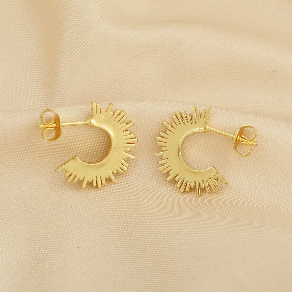 Sun Kissed Hoops Earrings - La Vitá Jewels