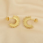 Sun Kissed Hoops Earrings - La Vitá Jewels