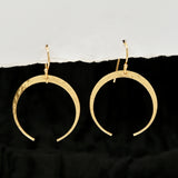 Almost Full Moon Textured Earrings