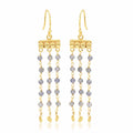 Victorian Flow Iolite Beads Earring - La Vitá Jewels