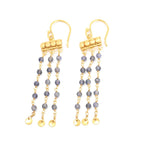 Victorian Flow Iolite Beads Earring - La Vitá Jewels