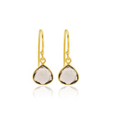 Rainbow Moonstone Dangle Earrings