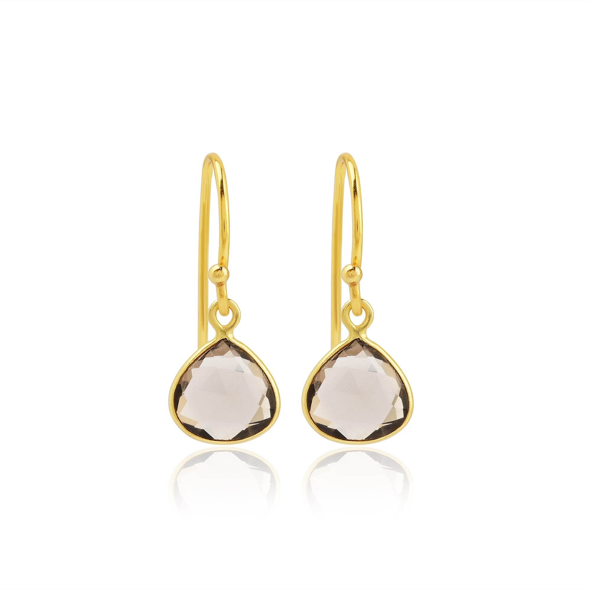 Moonstone Drop Earrings - La Vitá Jewels