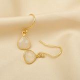 Rainbow Moonstone Dangle Earrings