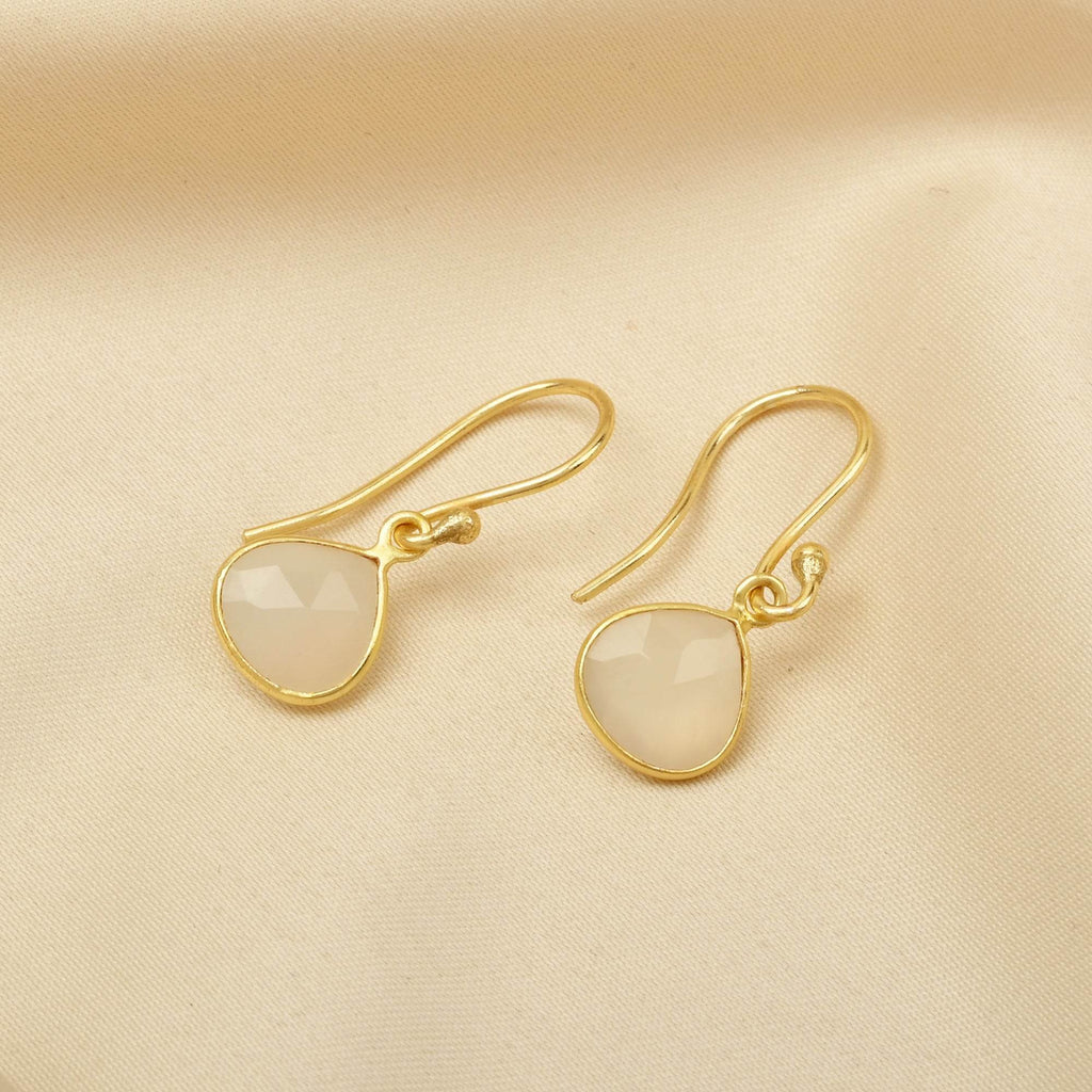 Moonstone Drop Earrings - La Vitá Jewels