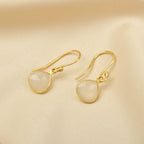 Moonstone Drop Earrings - La Vitá Jewels