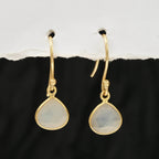 Moonstone Drop Earrings - La Vitá Jewels