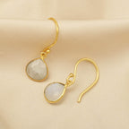 Moonstone Drop Earrings - La Vitá Jewels
