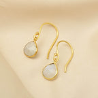 Moonstone Drop Earrings - La Vitá Jewels