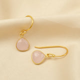 Rainbow Moonstone Dangle Earrings