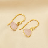 Rainbow Moonstone Dangle Earrings