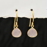 Rainbow Moonstone Dangle Earrings