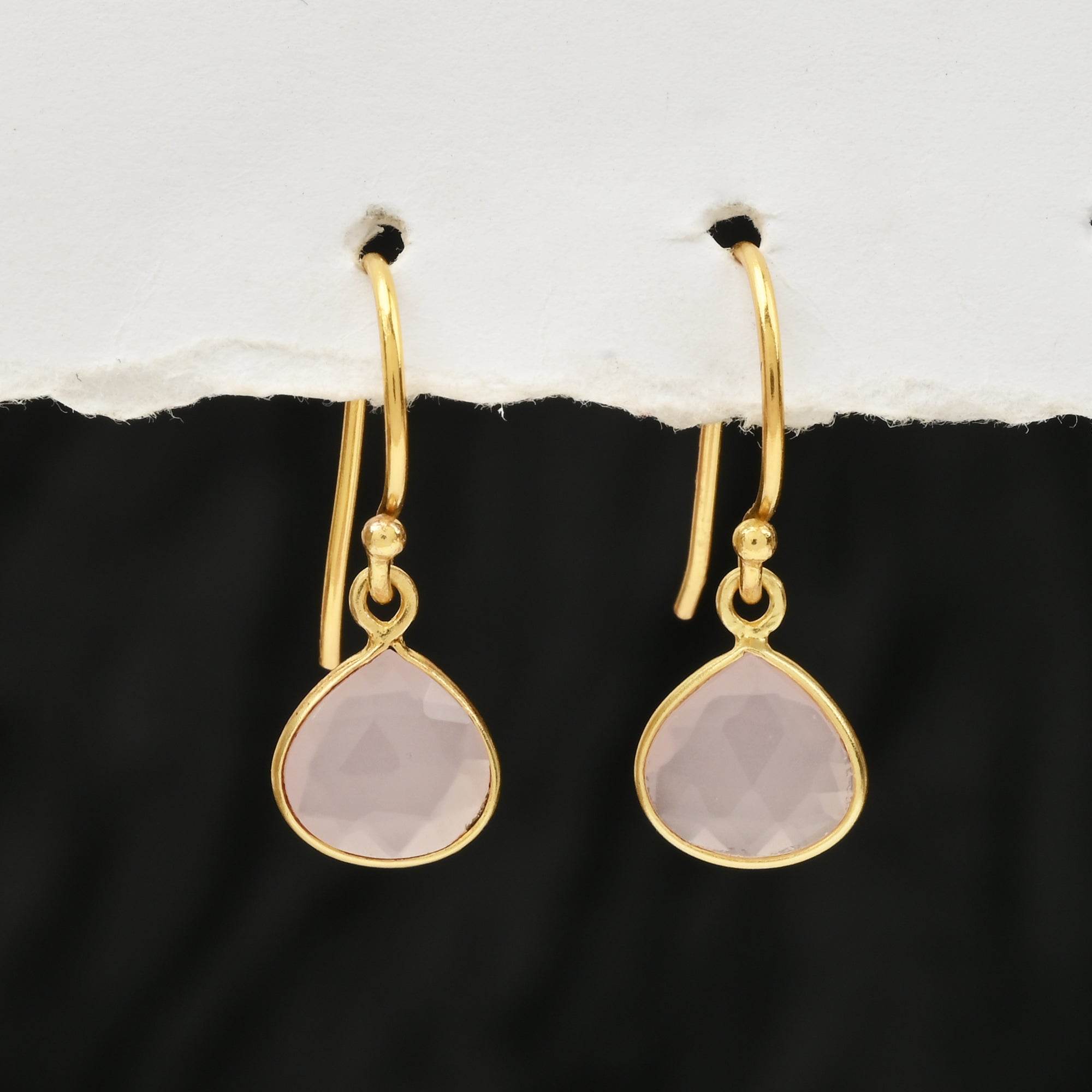 Moonstone Drop Earrings - La Vitá Jewels