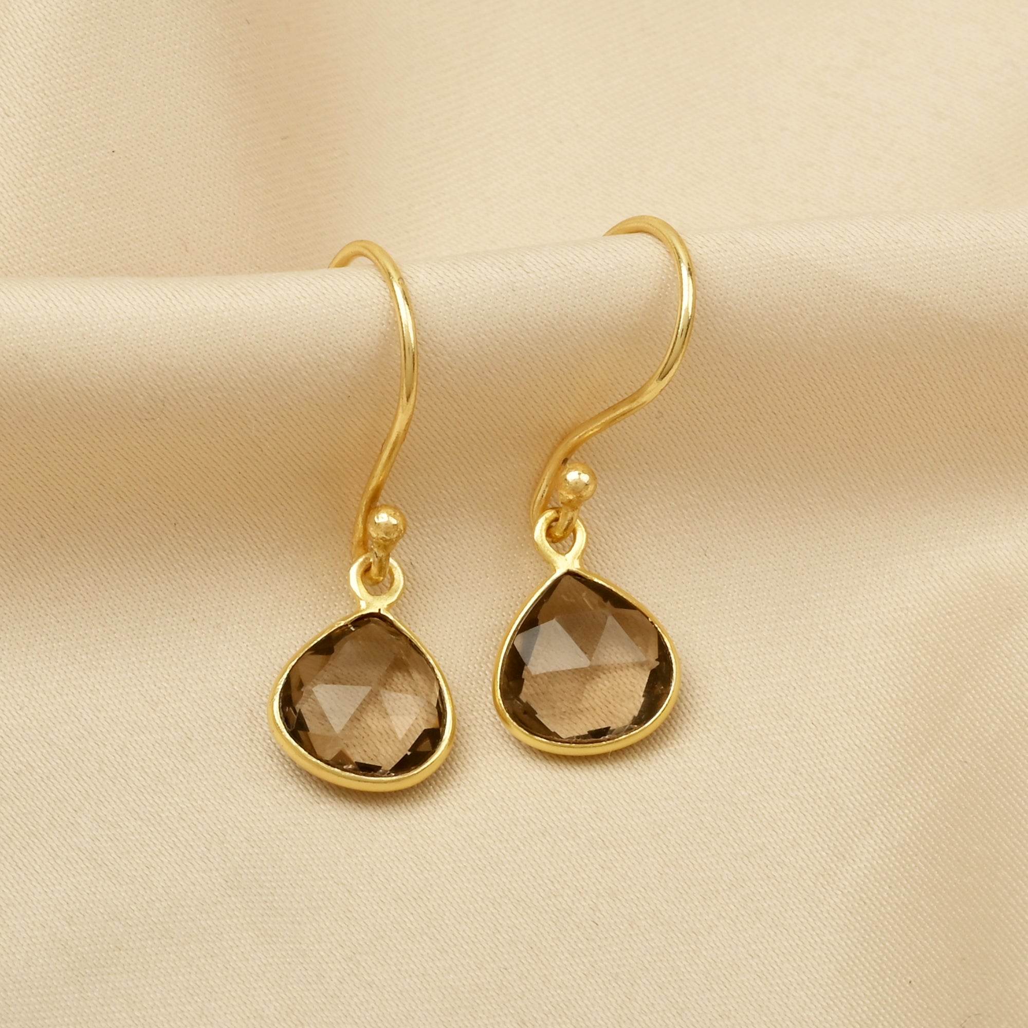 Moonstone Drop Earrings - La Vitá Jewels