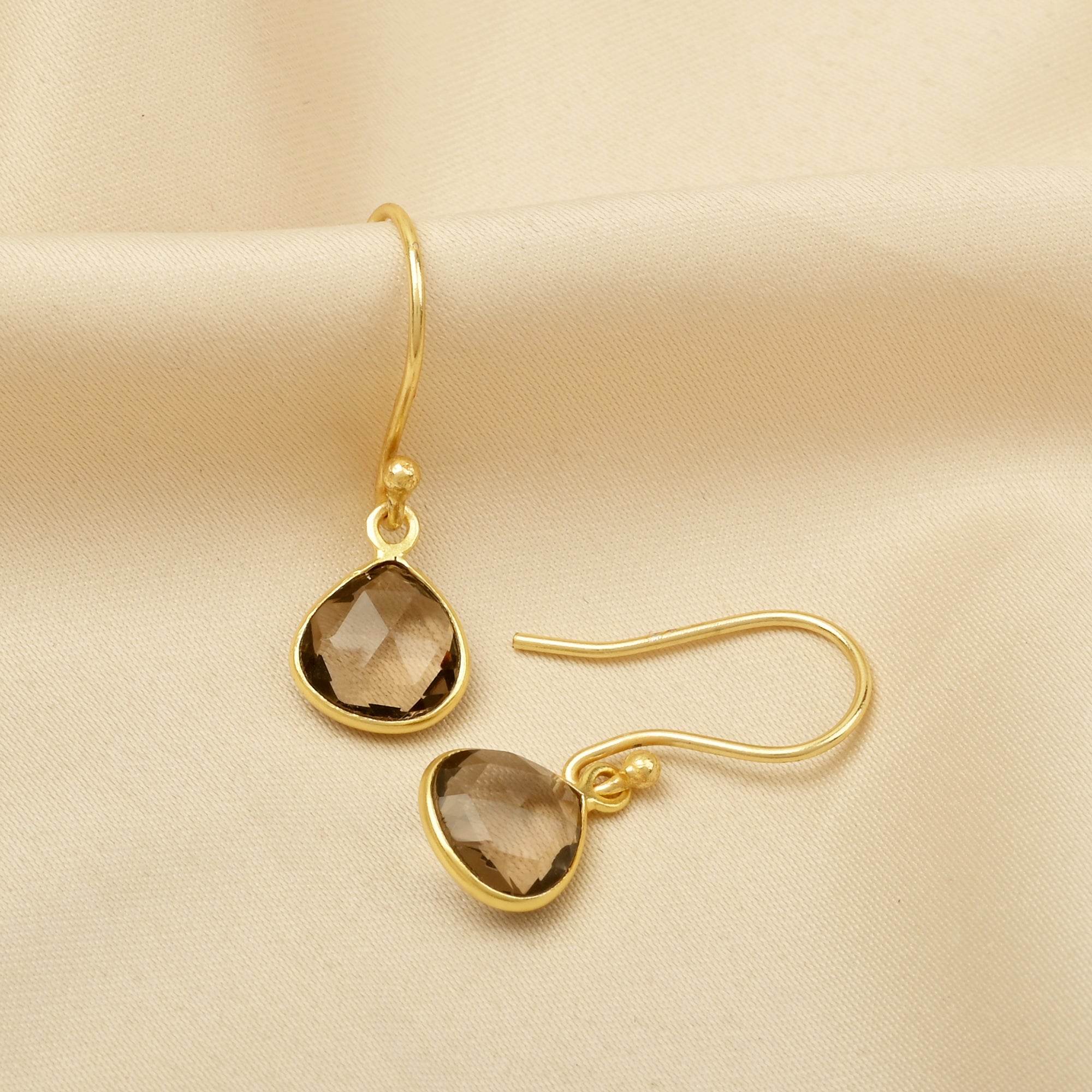 Moonstone Drop Earrings - La Vitá Jewels
