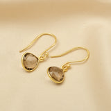 Rainbow Moonstone Dangle Earrings