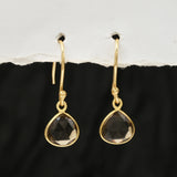 Rainbow Moonstone Dangle Earrings
