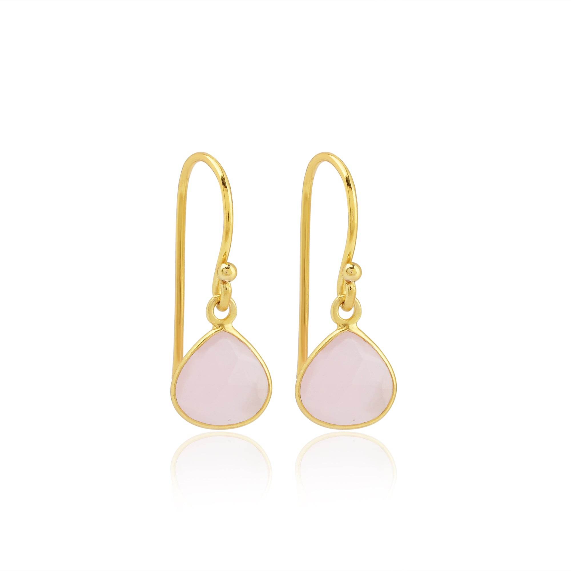 Moonstone Drop Earrings - La Vitá Jewels