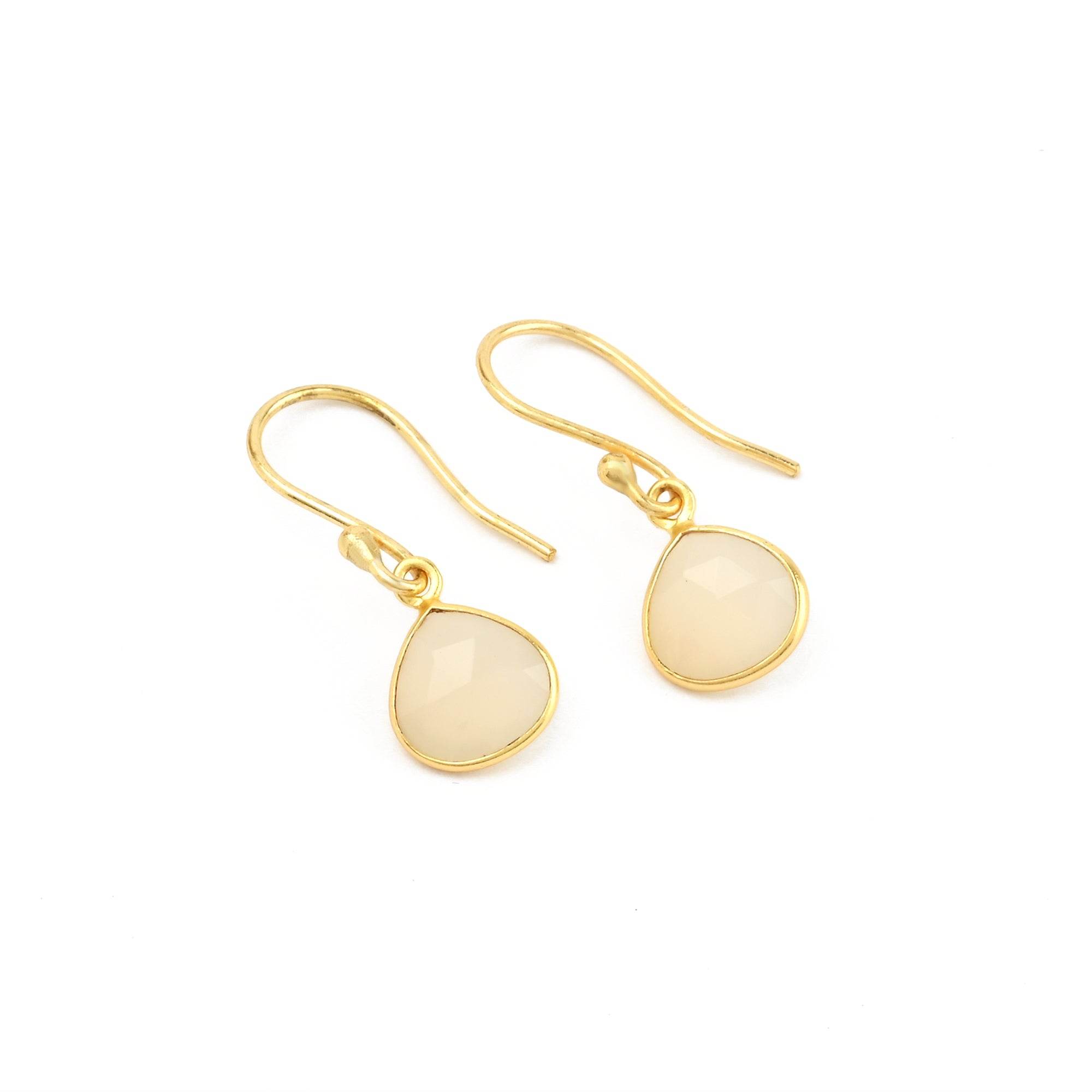 Moonstone Drop Earrings - La Vitá Jewels