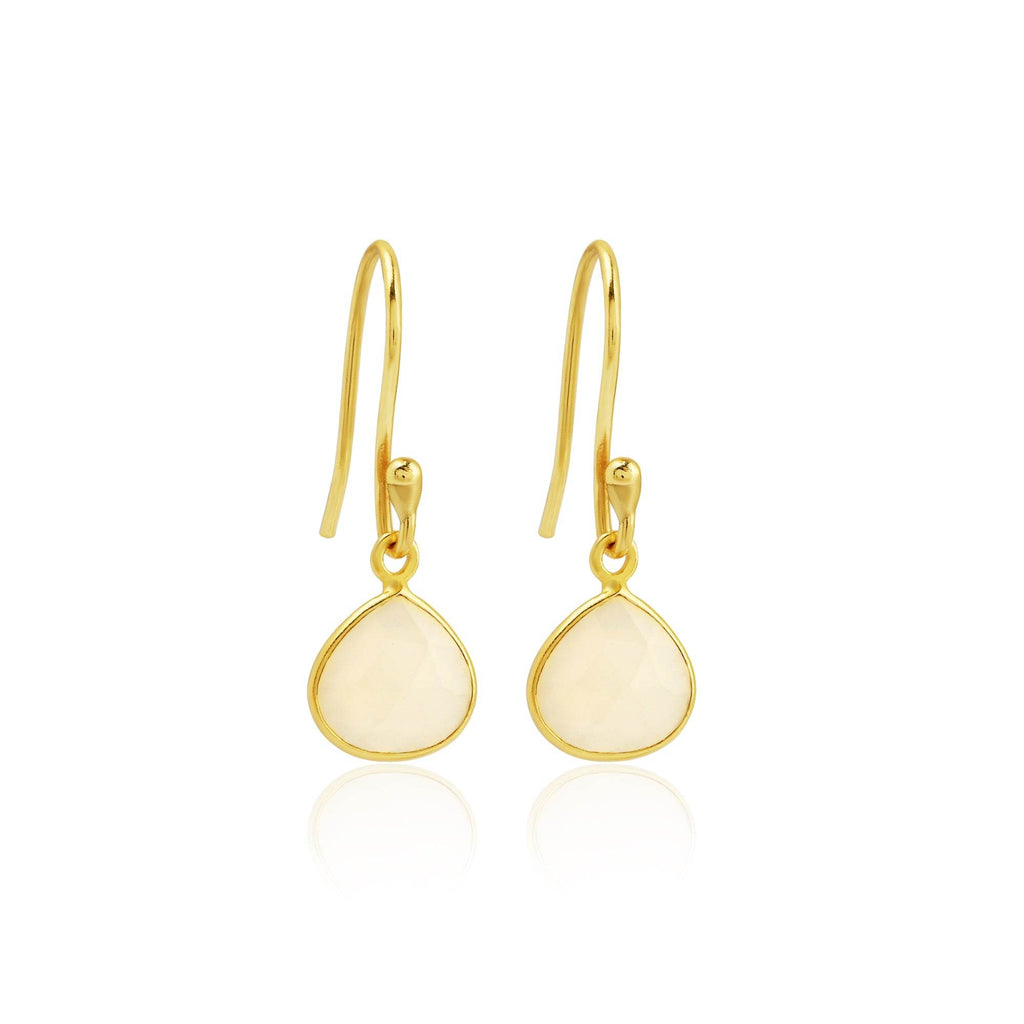 Moonstone Drop Earrings - La Vitá Jewels