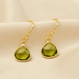 Rainbow Moonstone Dangle Earrings