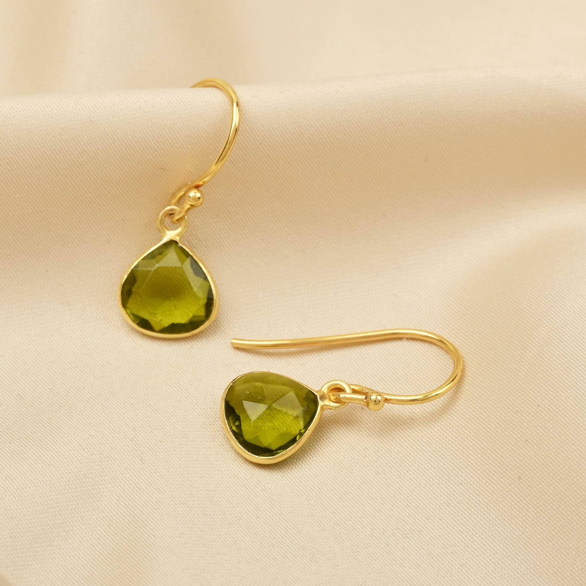 Moonstone Drop Earrings - La Vitá Jewels