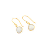 Rainbow Moonstone Dangle Earrings