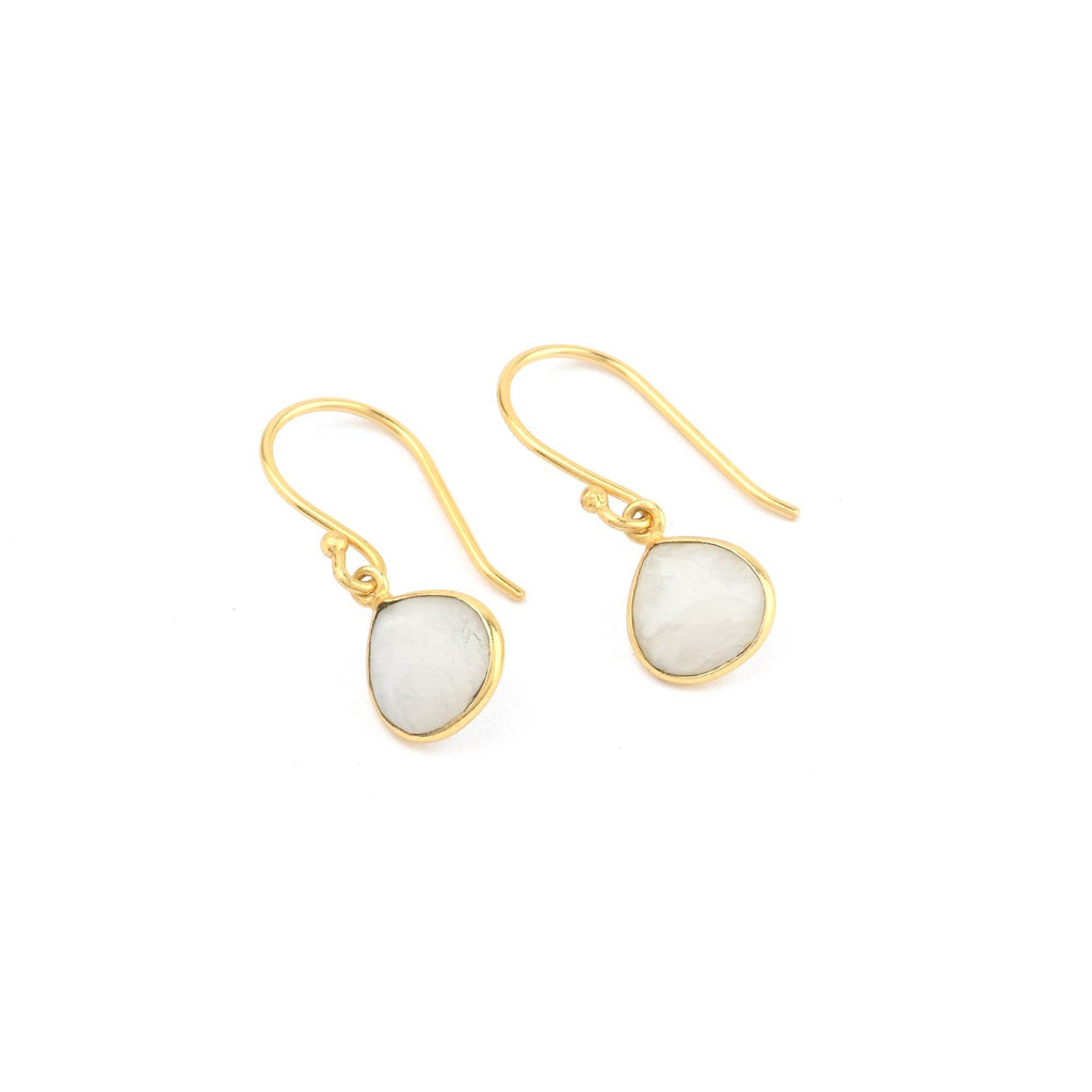 Moonstone Drop Earrings - La Vitá Jewels