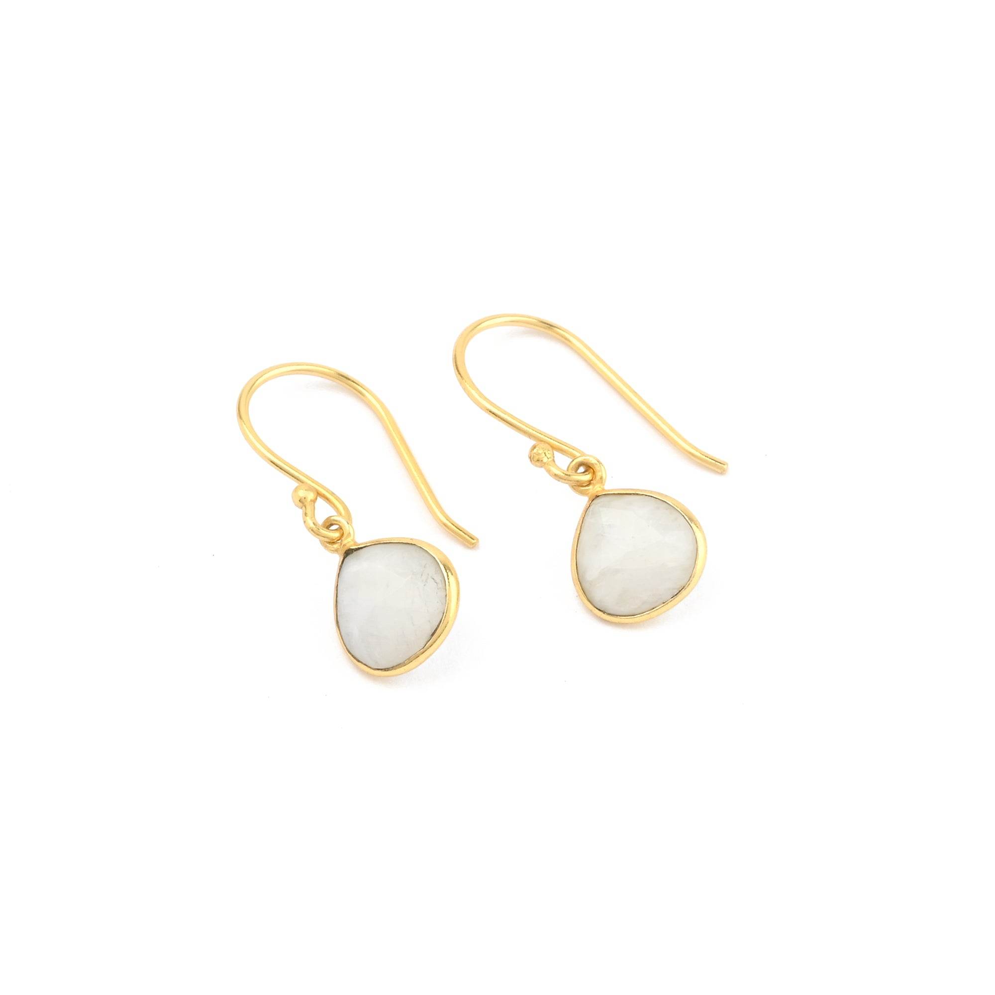 Moonstone Drop Earrings - La Vitá Jewels