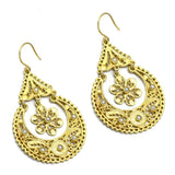 Pearl  Dangle Earrings In  22k  Women accessory