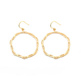 Spiral Circle Earrings