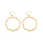 Spiral Circle Earrings - La Vitá Jewels