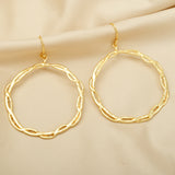 Spiral Circle Earrings