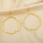 Spiral Circle Earrings - La Vitá Jewels