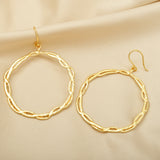 Spiral Circle Earrings